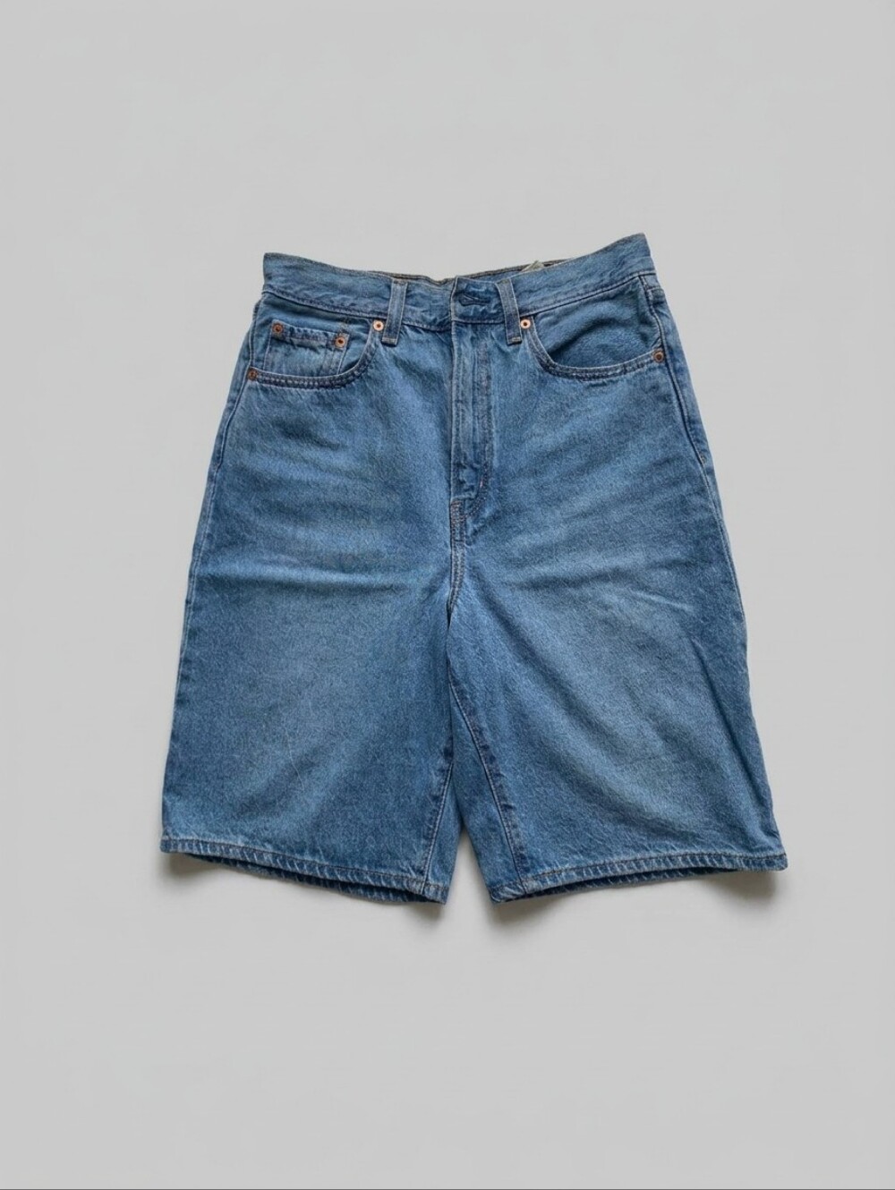 Levi's High Loose Women's Shorts in Medium Blue -27